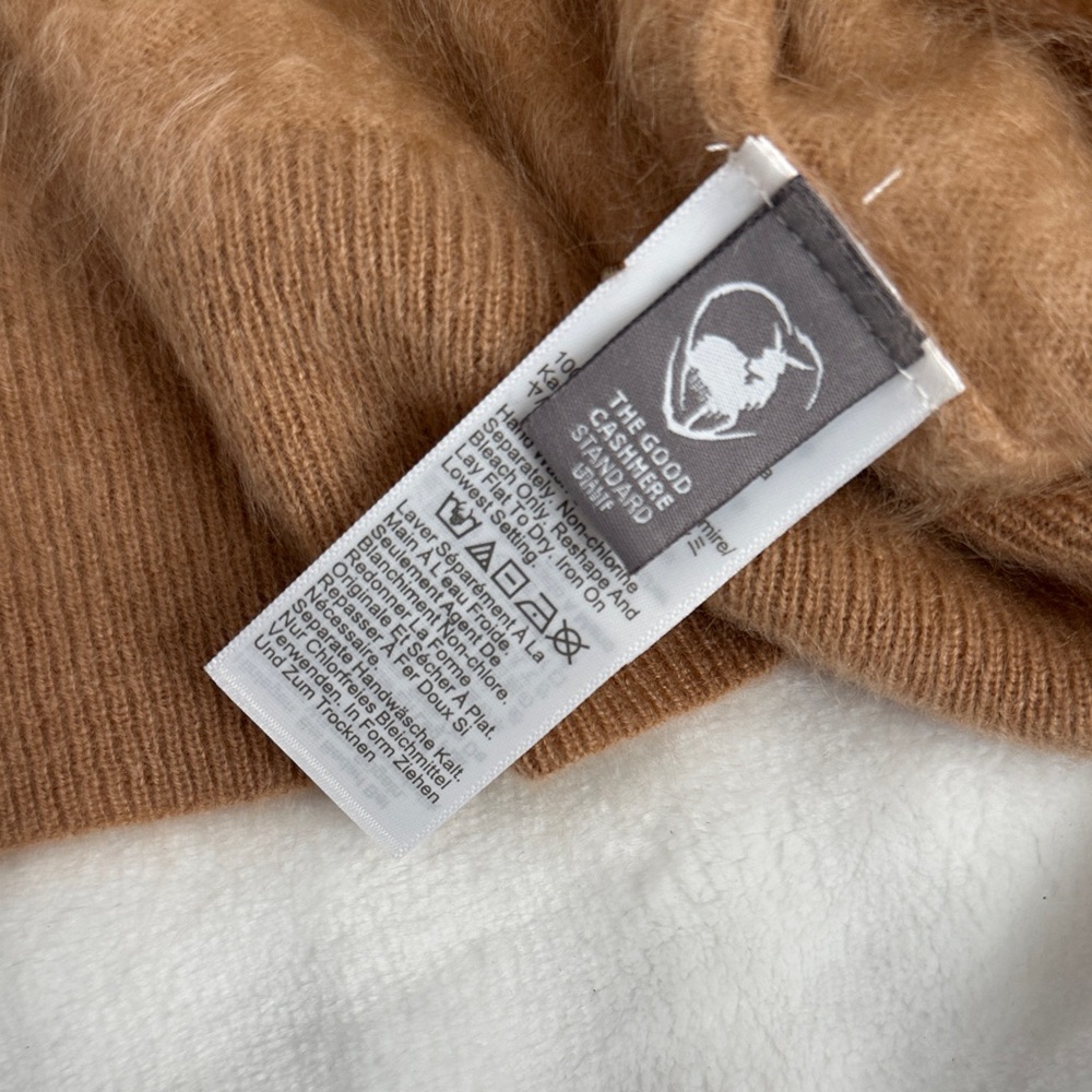 J. Crew Women's Cozy Brown Crew Neck Sweater - Picture 3 of 3